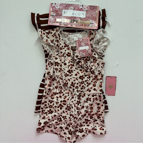 Btween Two Pack Rompers Size 2T Toddler Girl - Picture 11 of 11